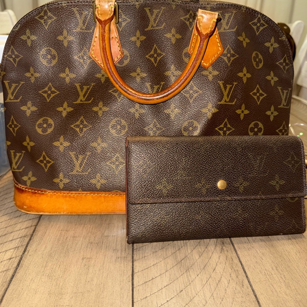Louis Vuitton Monogram Canvas Alma Tote in Brown and Tan